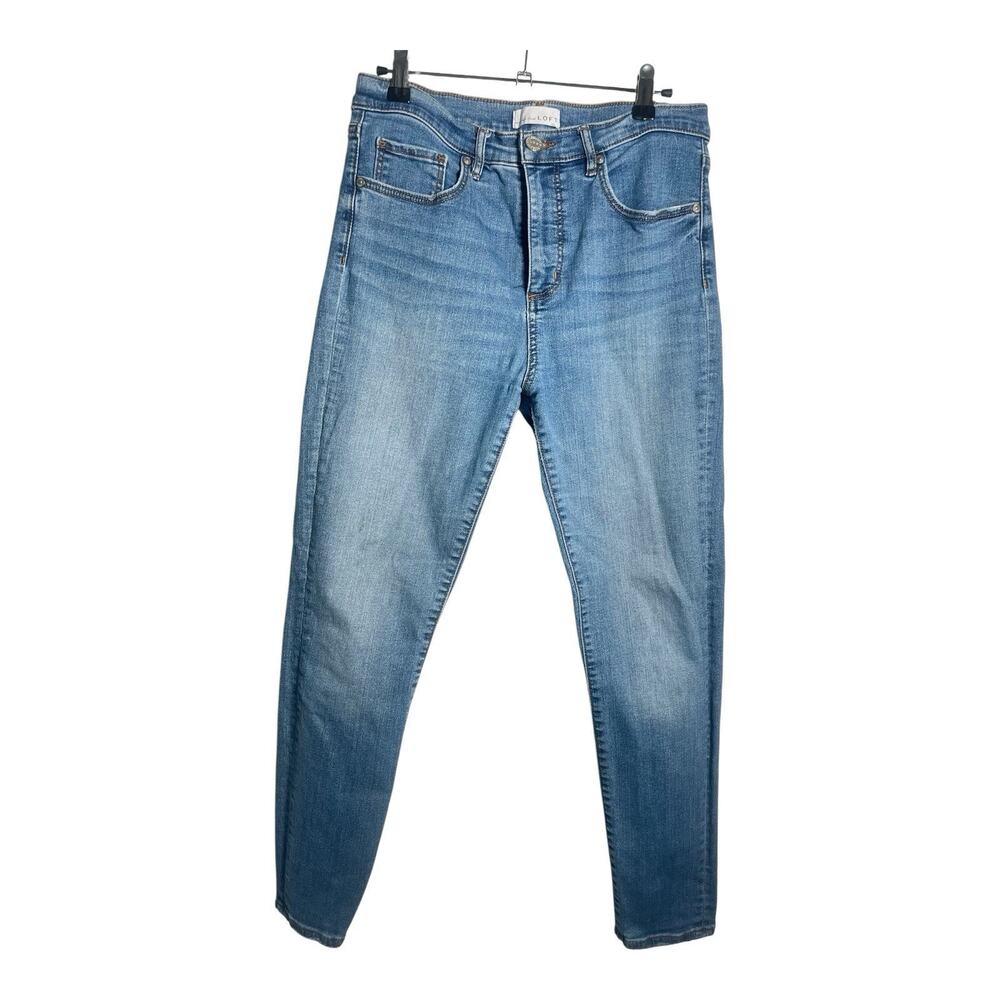 Loft Womens 28/6 High Rise Skinny Jeans Medium Wash (0081)